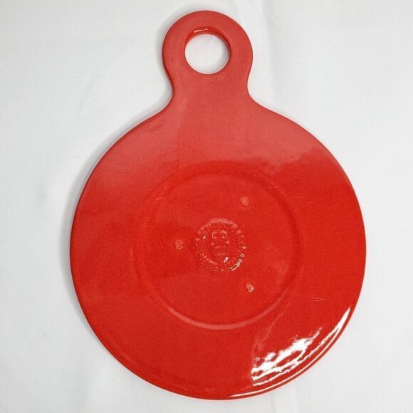 Waechtersbach W Germany Christmas Tree Trivet Red Green Round Paddle Wall Decor - Picture 2 of 3